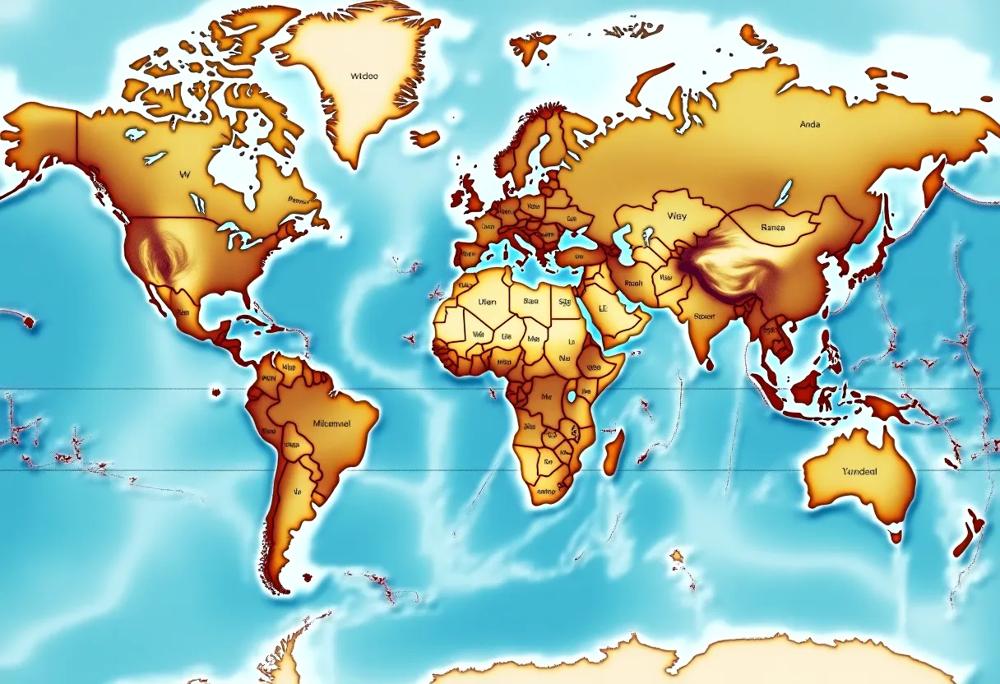 Shipping map